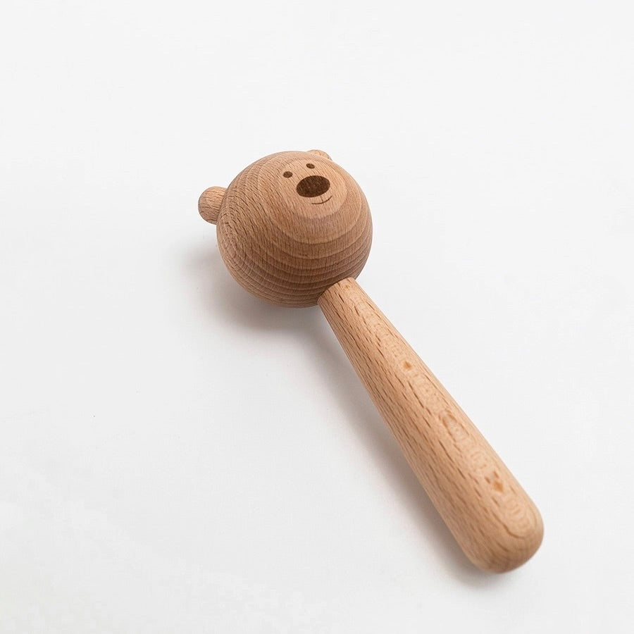 Wooden Bear Rattle