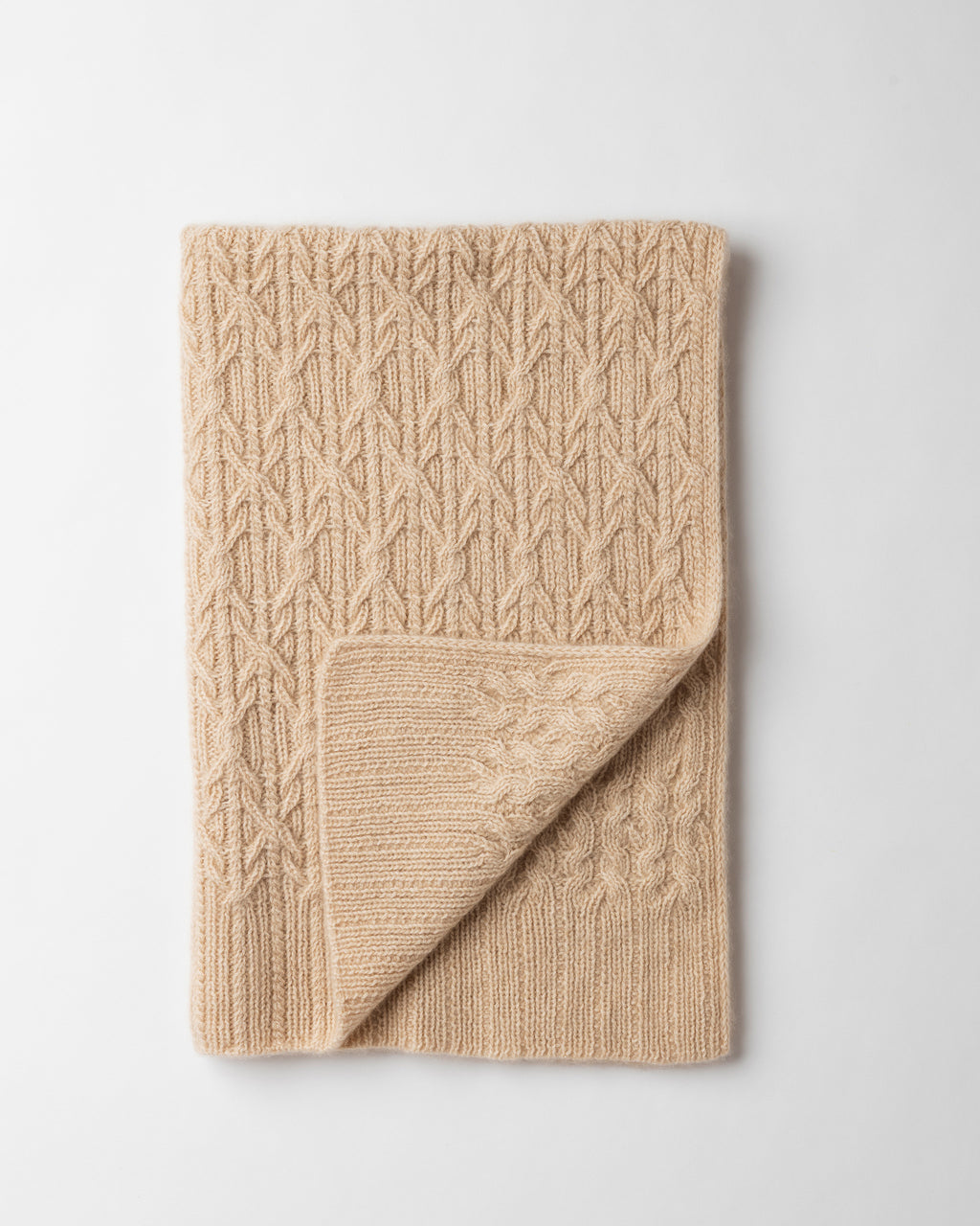 Entwine Cable Cashmere Blanket