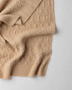 Entwine Cable Cashmere Blanket
