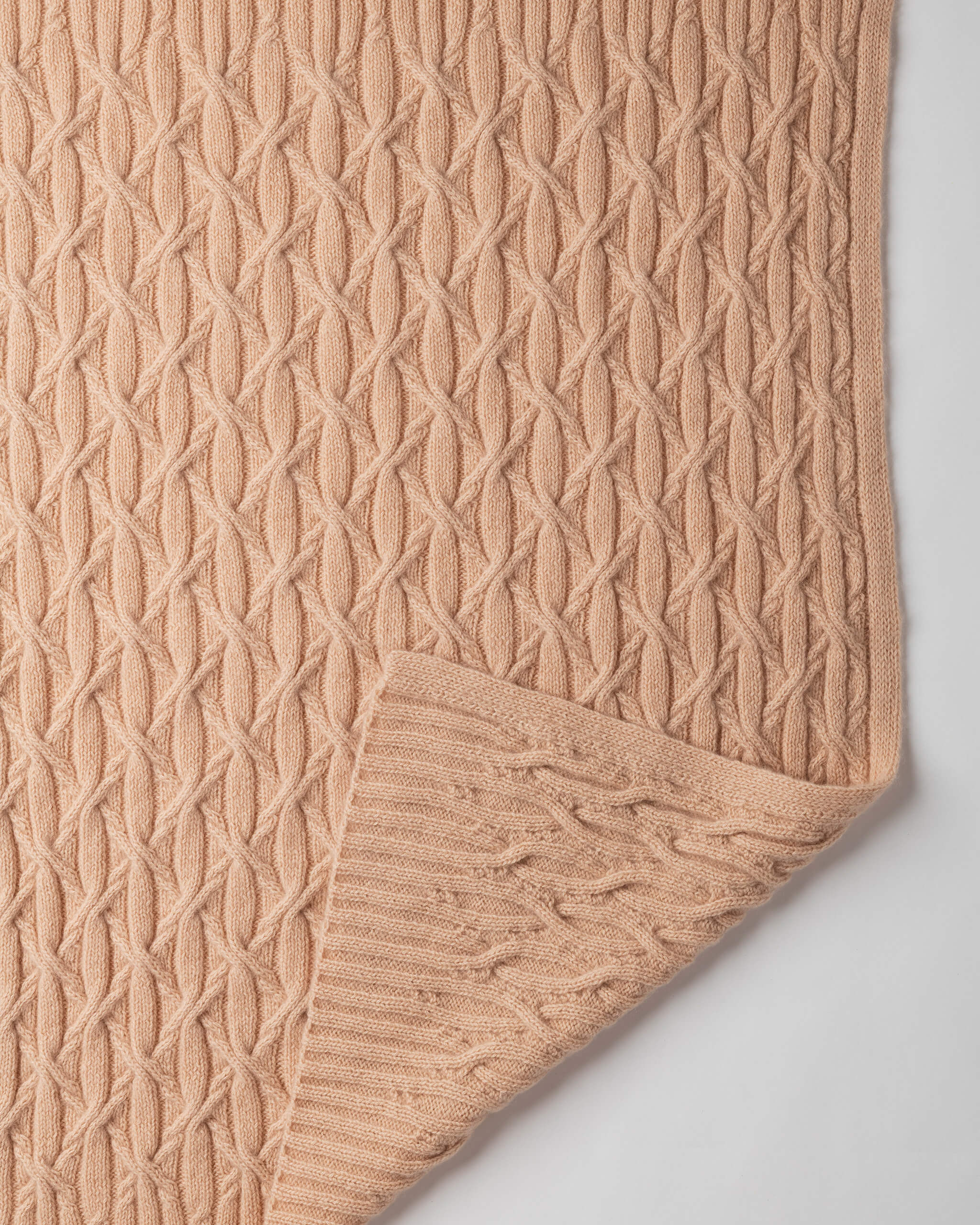 Eternal Cable Cashmere Blanket