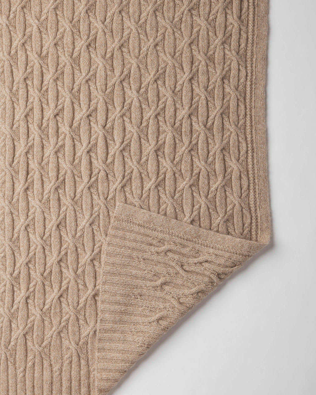 Eternal Cable Cashmere Blanket