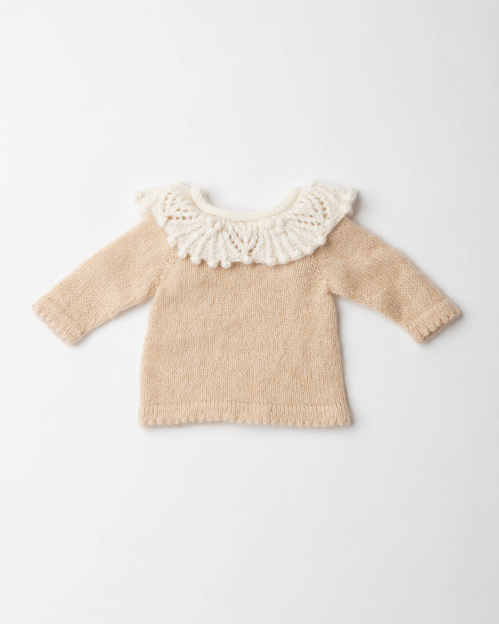 Petal Collar Cashmere Top