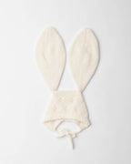 Pointelle Cashmere Bunny Bonnet