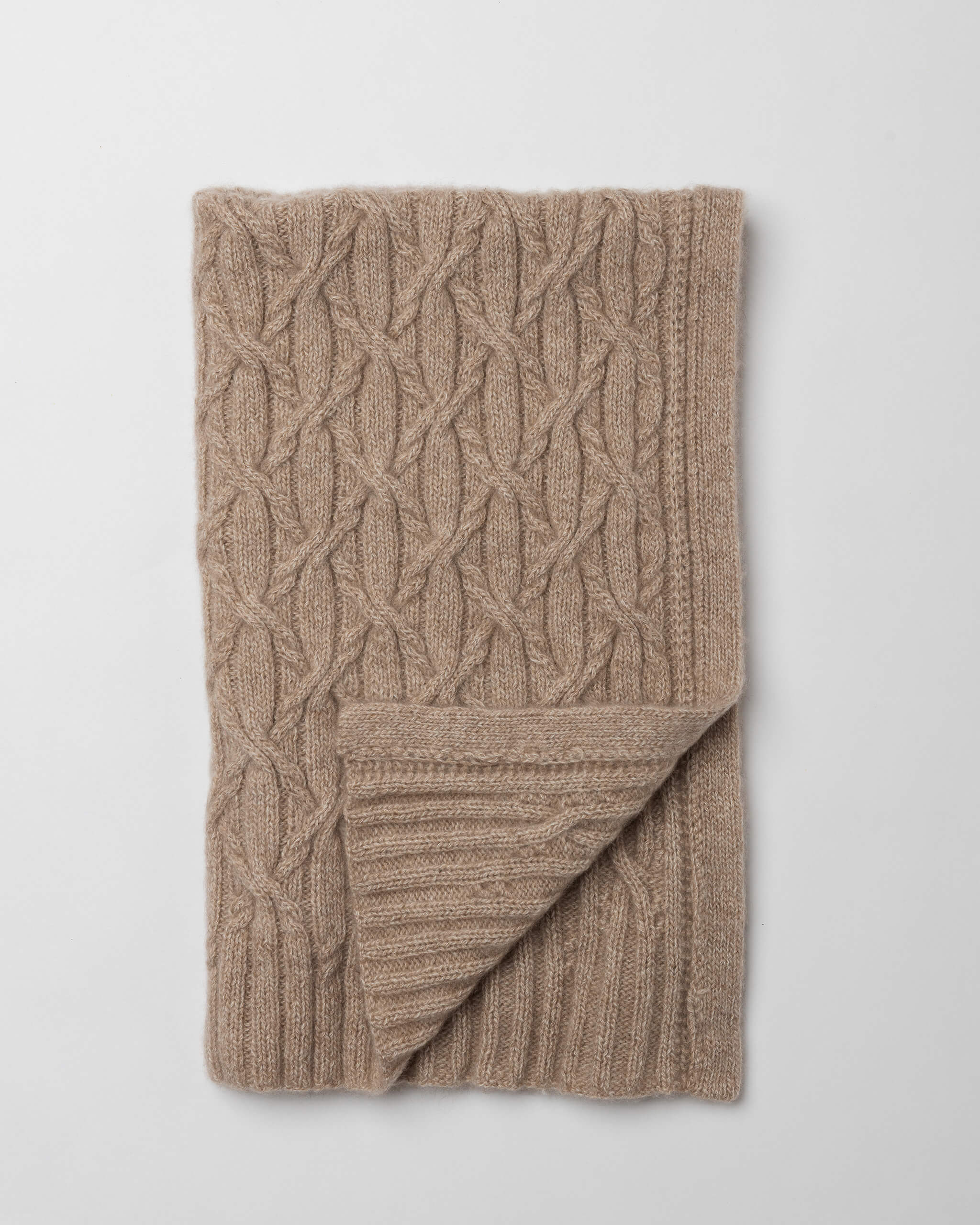 Eternal Cable Cashmere Blanket