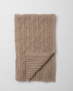 Luxe Weight Eternal Cable Cashmere Blanket
