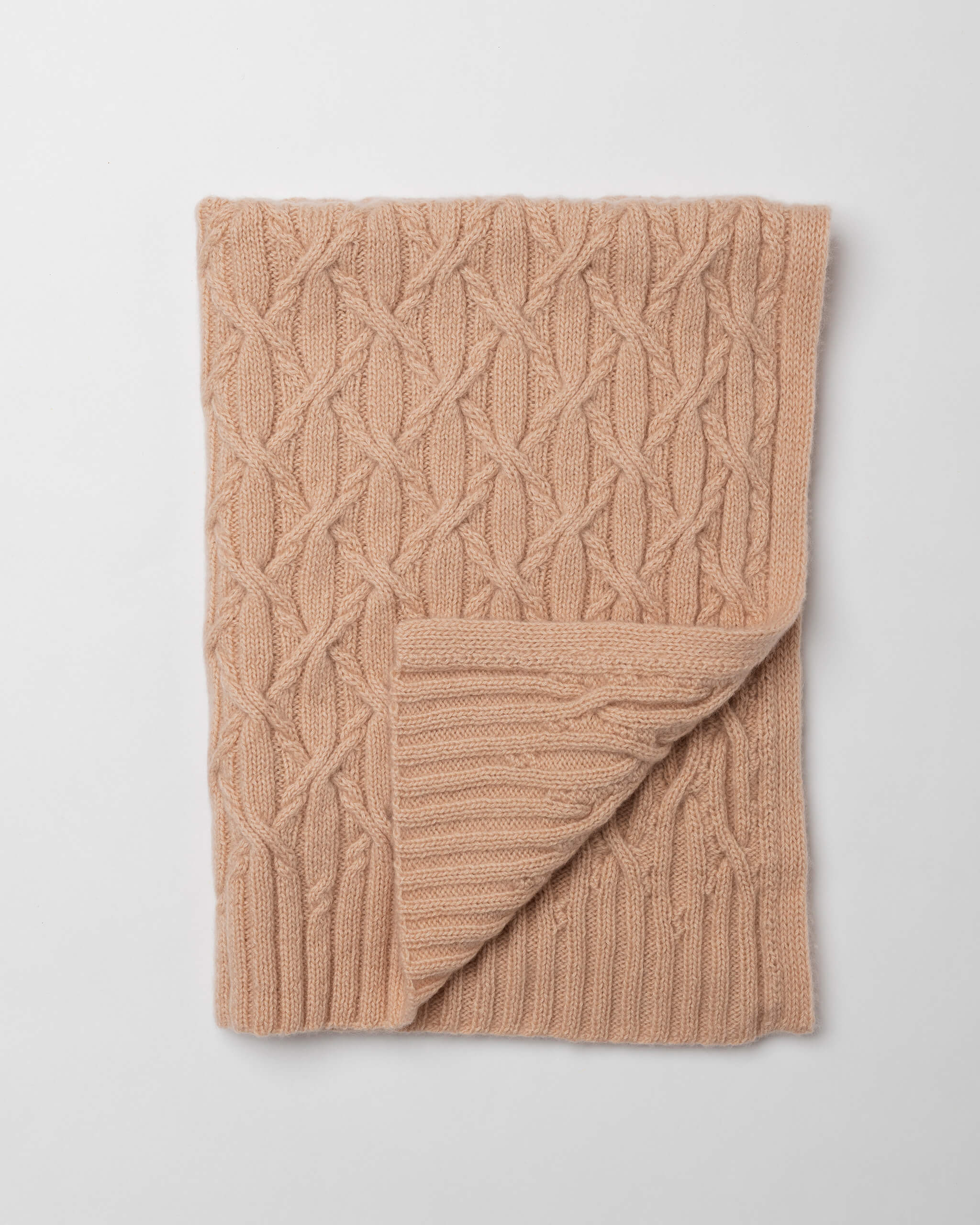 Eternal Cable Cashmere Blanket
