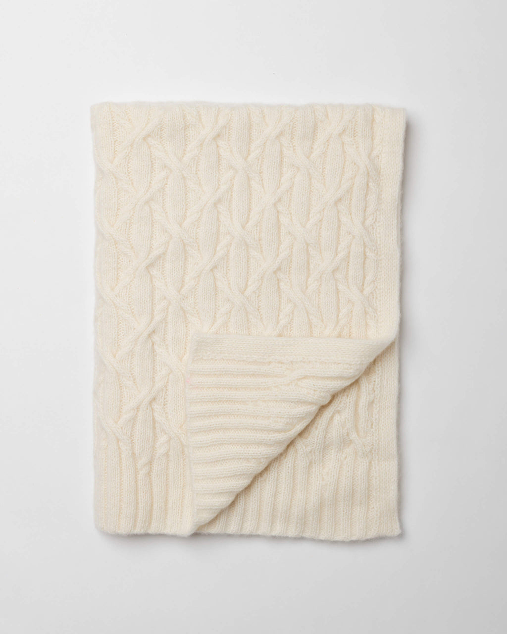Eternal Cable Cashmere Blanket