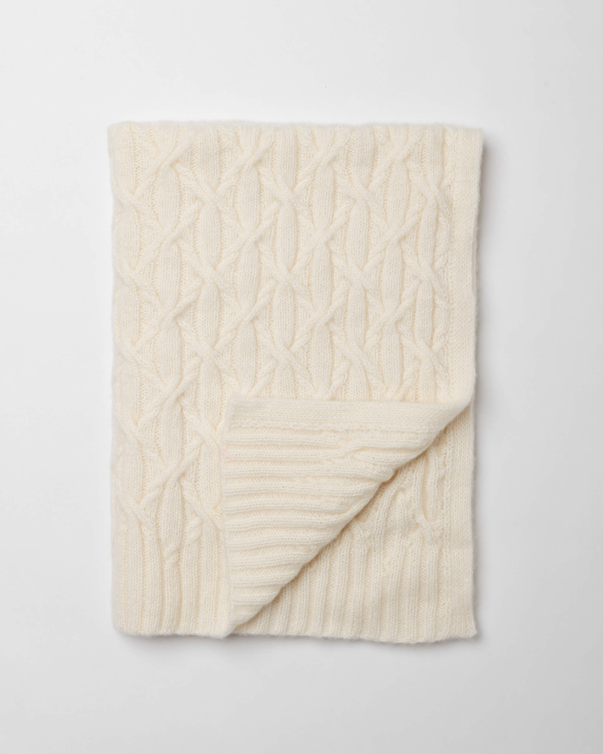Eternal Cable Cashmere Blanket