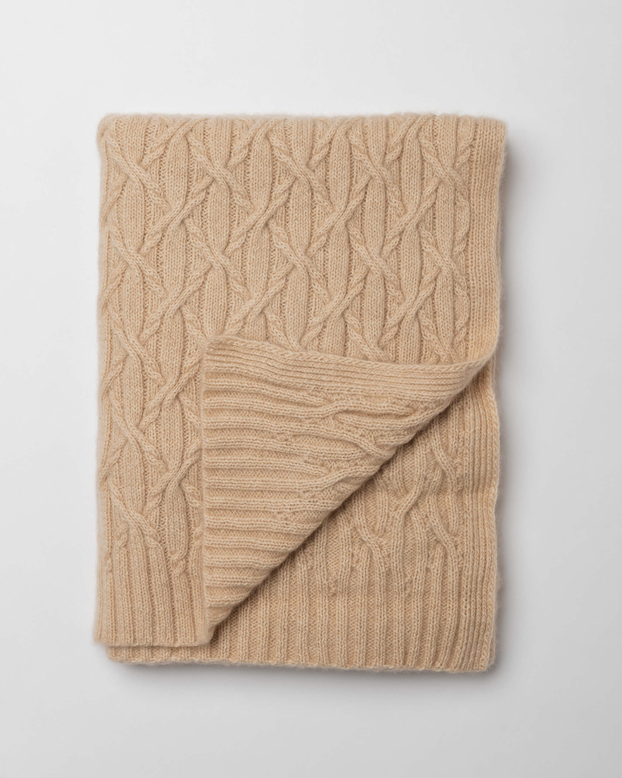 Eternal Cable Cashmere Blanket