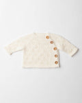 Pointelle Cashmere Button Top