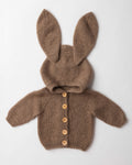 Chunky Cashmere Bunny Hooded Cardigan