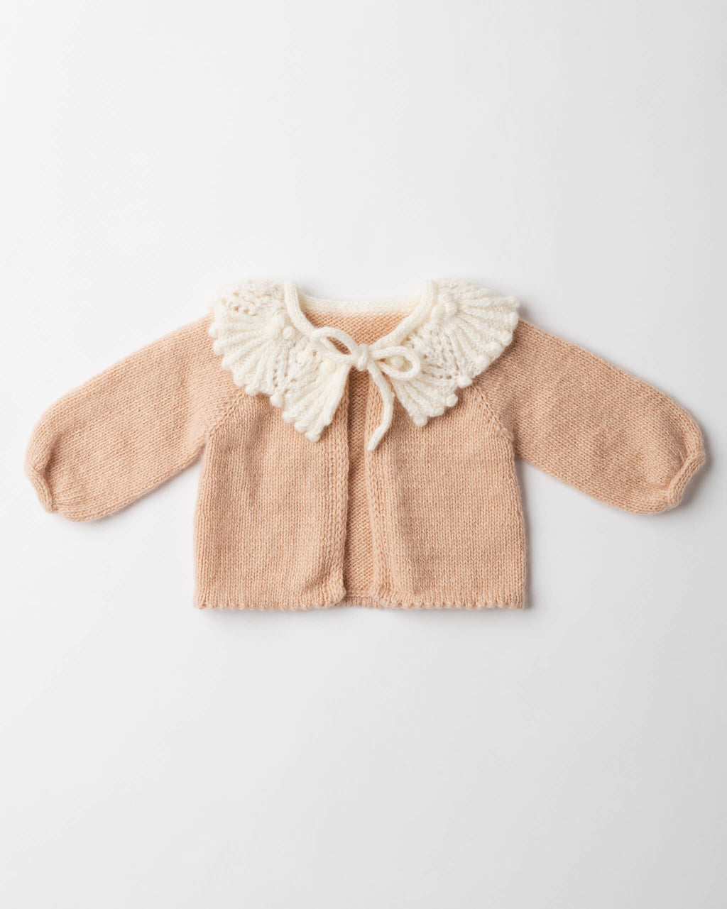 Petal Collar Cashmere Cardigan