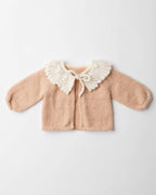 Petal Collar Cashmere Cardigan