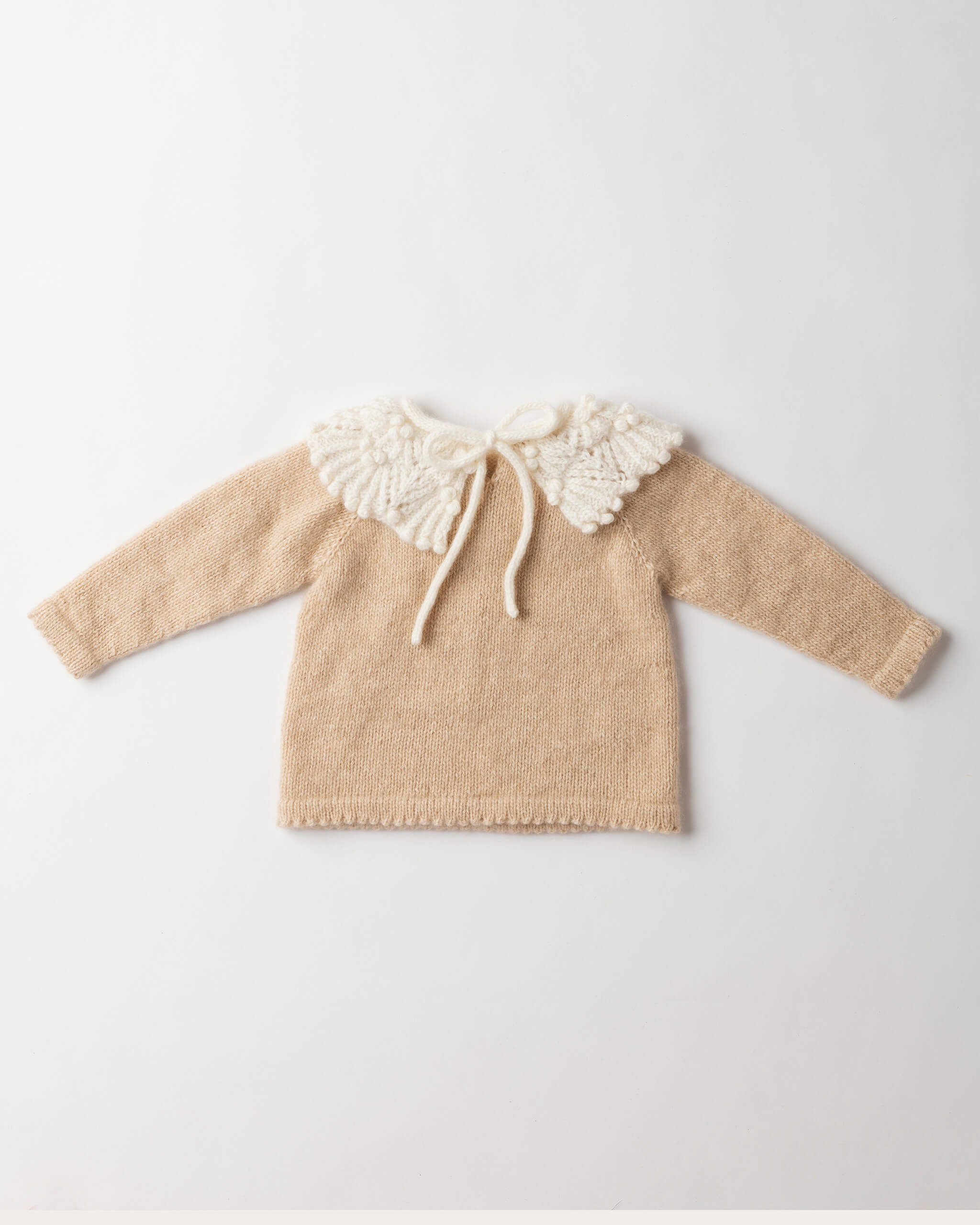 Petal Collar Cashmere Top