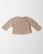 Pointelle Cashmere Button Top