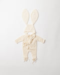 Pointelle Cashmere Bunny Bonnet and All-In-One