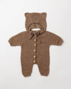 Winter Cocoon Cashmere All-In-One with Bear Bonnet Set