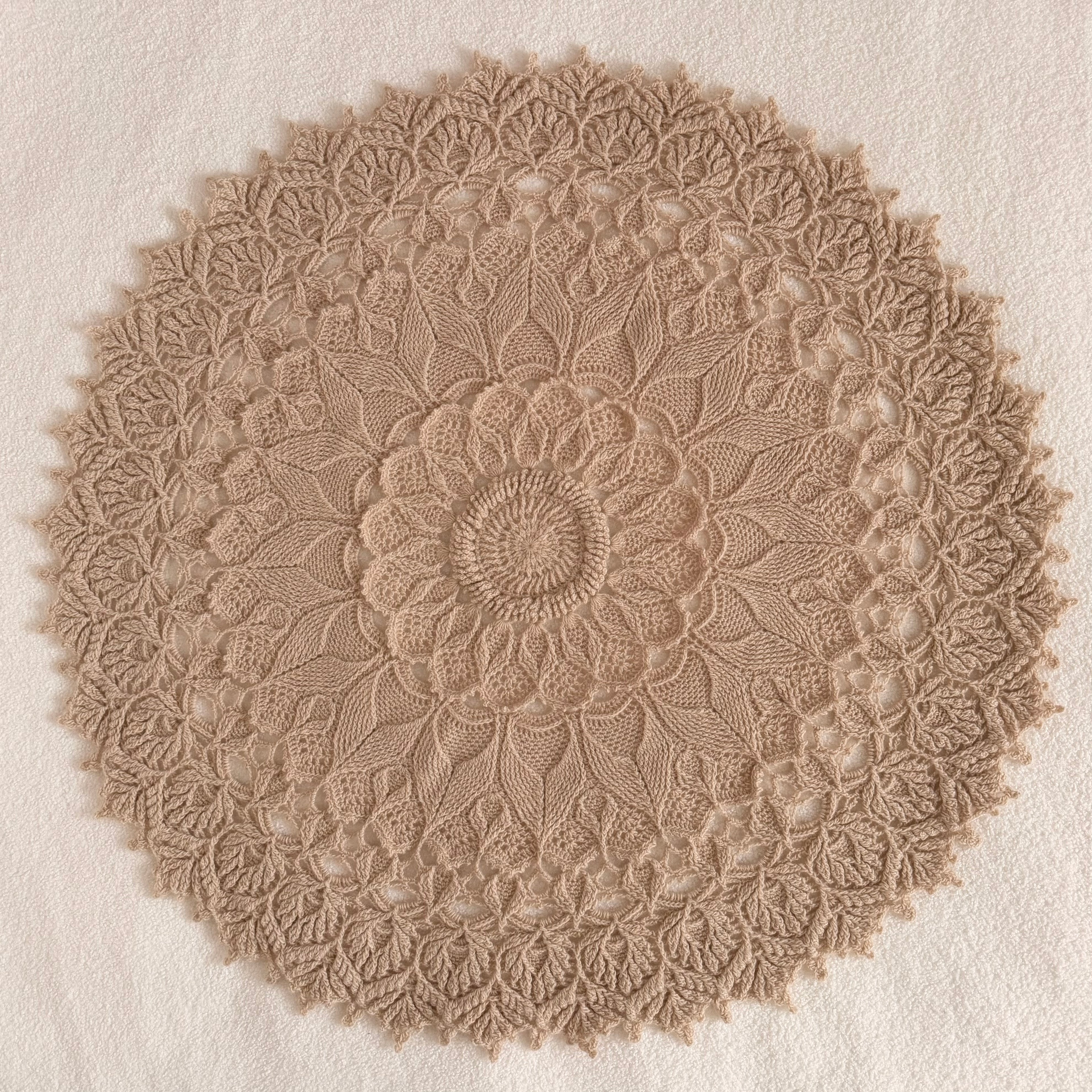 The Legacy Round Crochet Cashmere Blanket