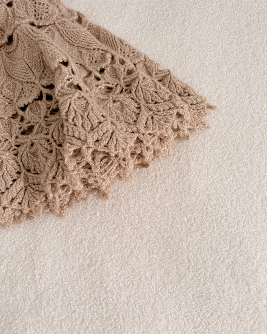 The Legacy Round Crochet Cashmere Blanket