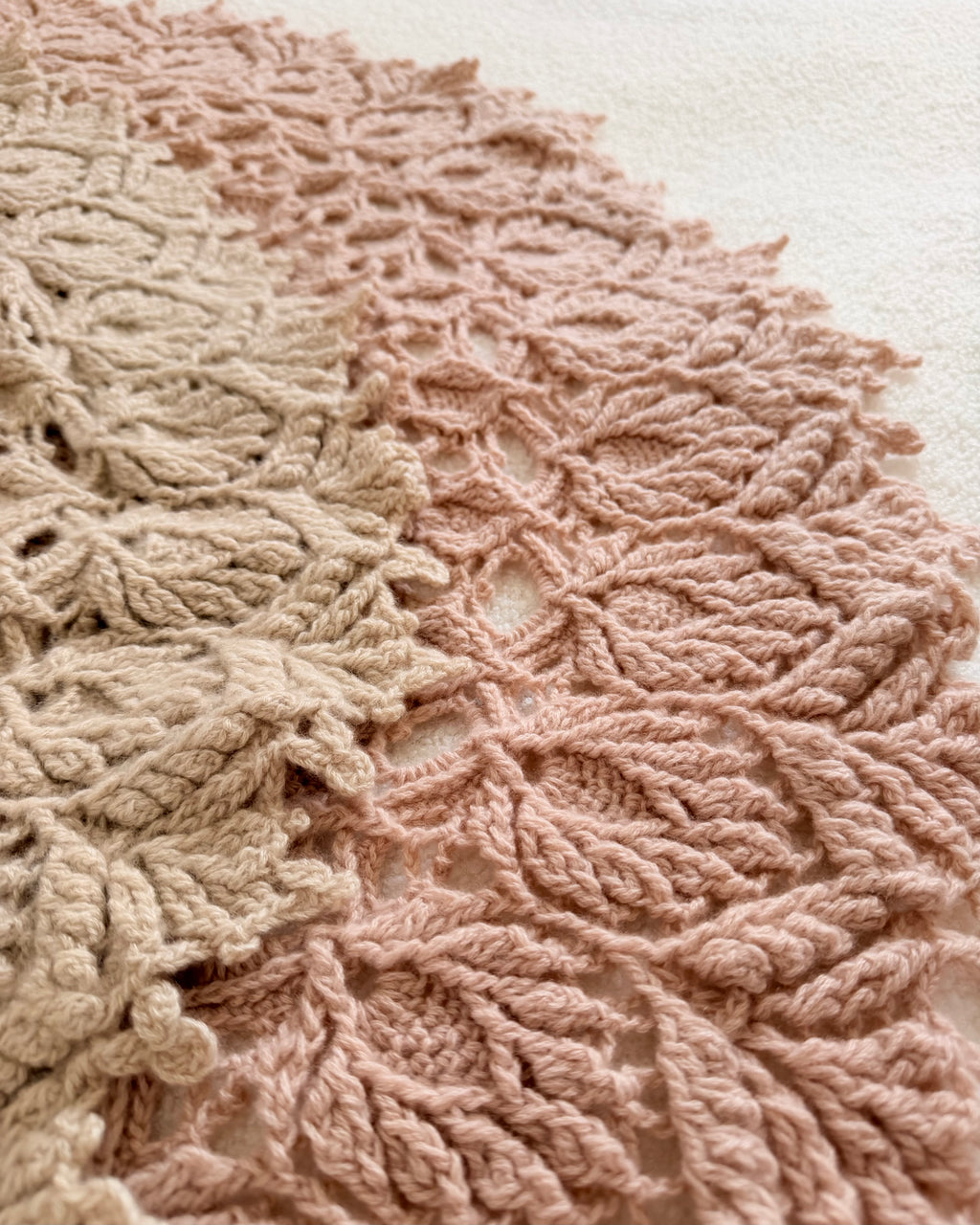 The Legacy Round Crochet Cashmere Blanket