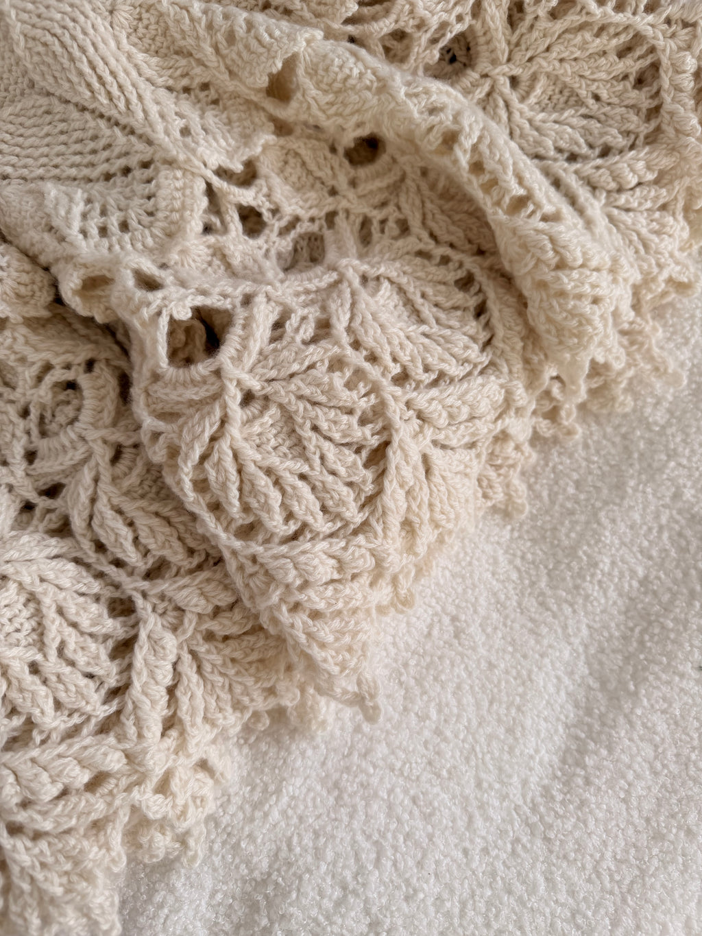 The Legacy Round Crochet Cashmere Blanket
