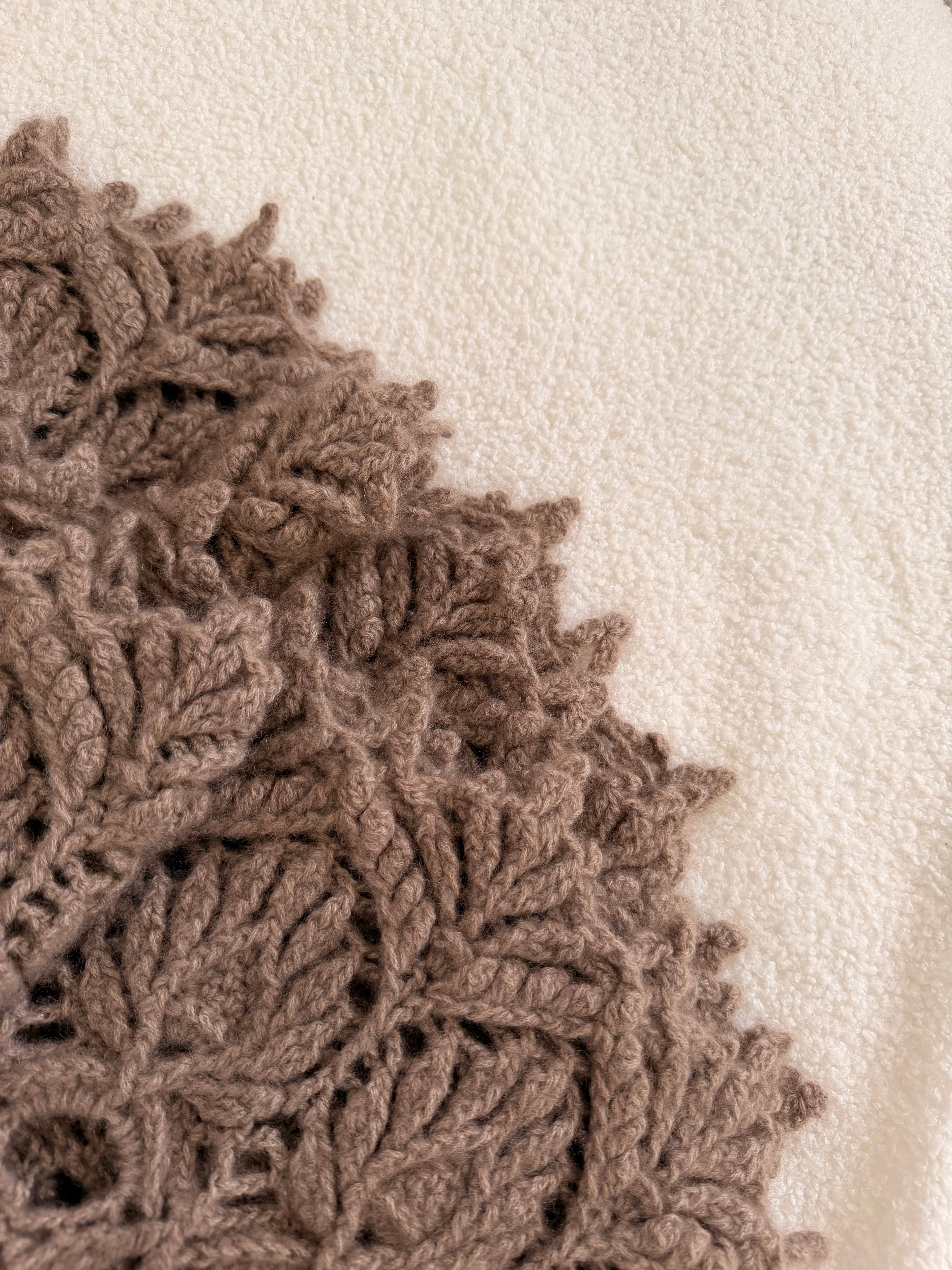 The Legacy Round Crochet Cashmere Blanket